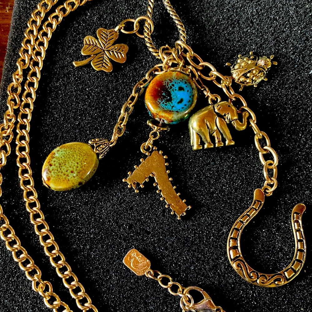 You and I lucky charm Neaklace